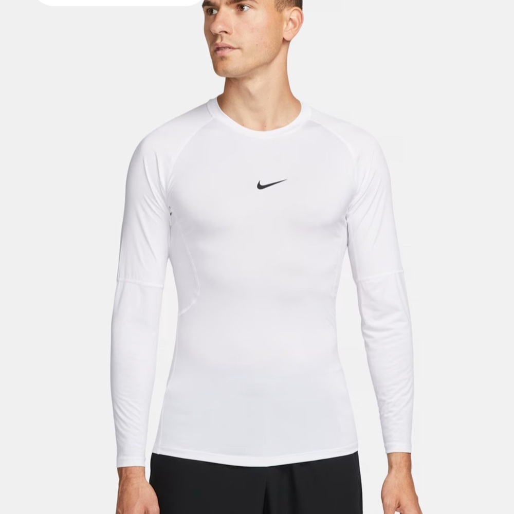 Nike White Long Sleeve Tee